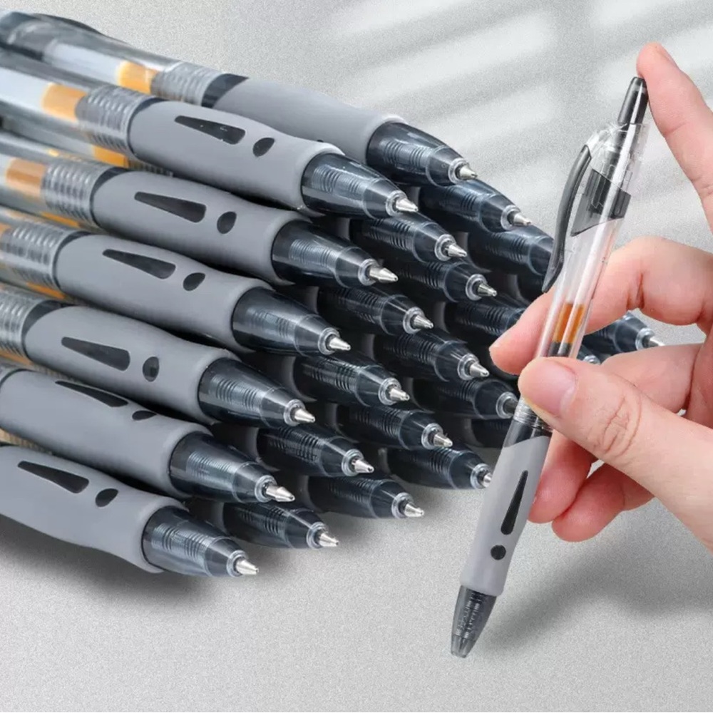 50pc Black Ink Gel Pens 0.7 mm School and Office Use - Back to School Bulk Deal!